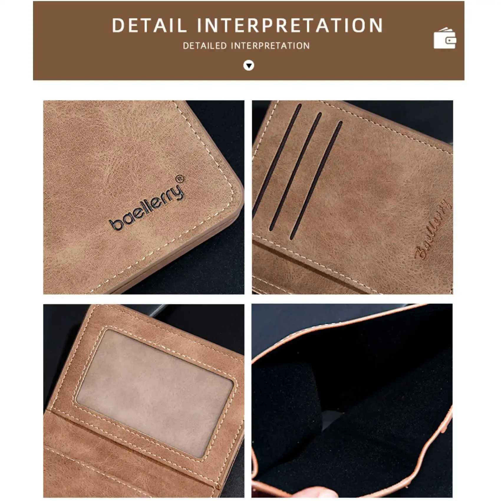 Thin sand leather multi card driver license card holder simple leisure new business multifunctional double folding mens short wallet Z250411-1