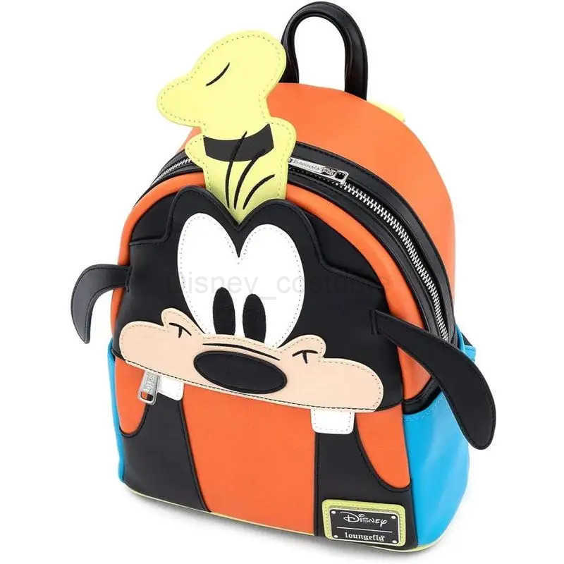 Disney New Disney Goofy Loungefly Backpack Elementary School Backpack Cartoon ChildrenS Backpack Ladies Casual Bag Girlfriend Gift X250412