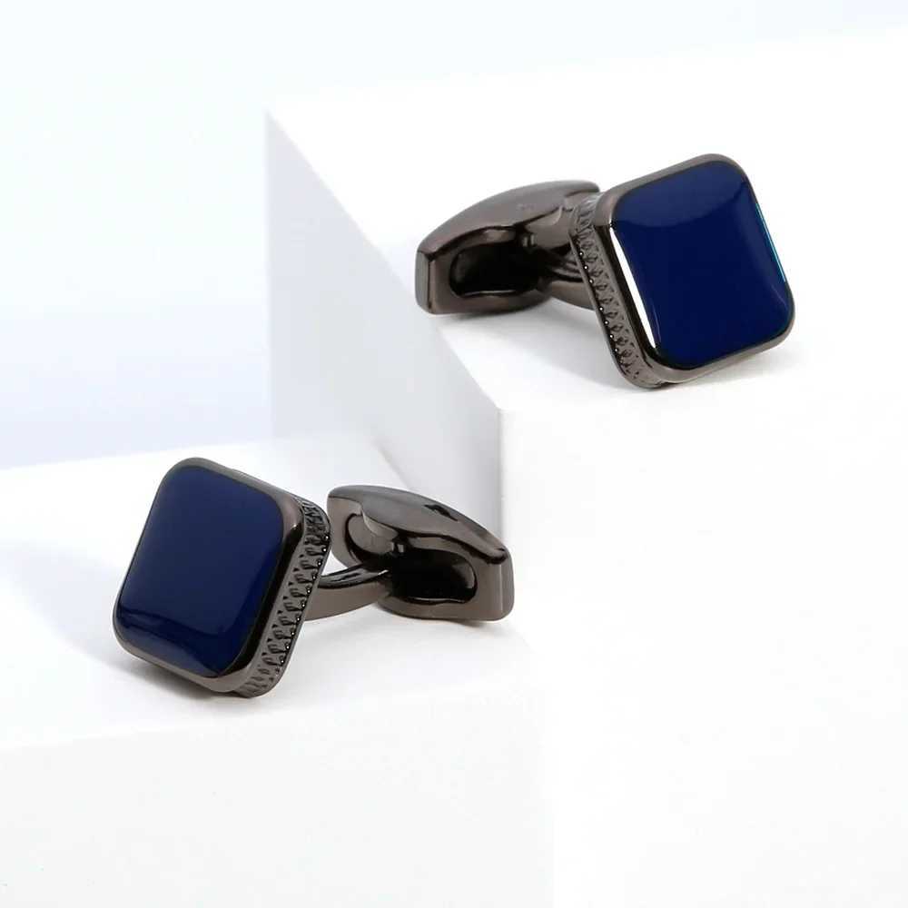 Mens cufflinks square simple classic business cufflinks available in 3 colors French shirt accessories Drip oil fashion jewelryT250412