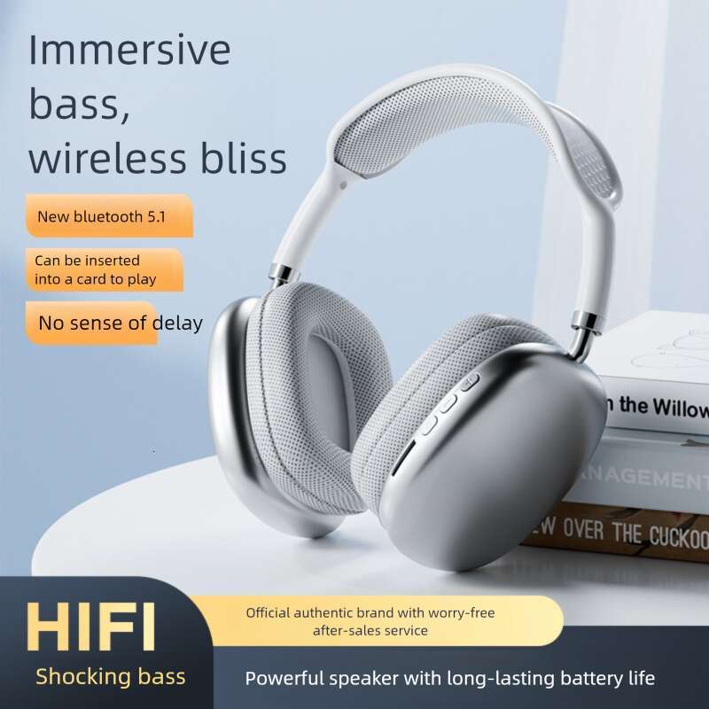 Famous Brand Compatible P Pro Max Over Ear Headphones With Mic Heavy Bass Wireless Bluetooth Earphones
