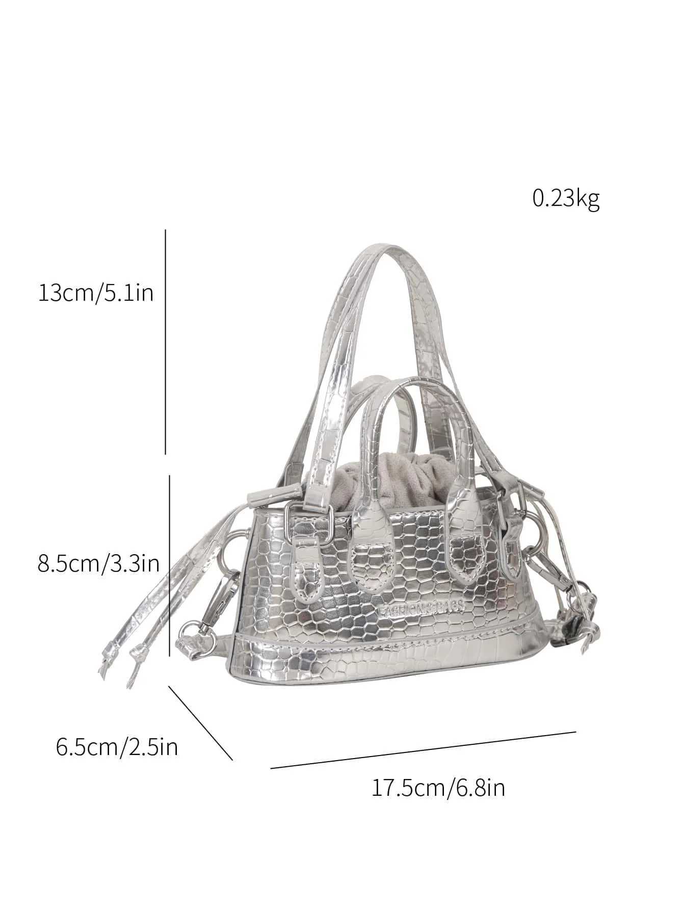 Lightweight Business and Leisure Mini Metal Odell Embossed Bucket Bag Drstring Design Novel Teenage Girl BagXJ250412