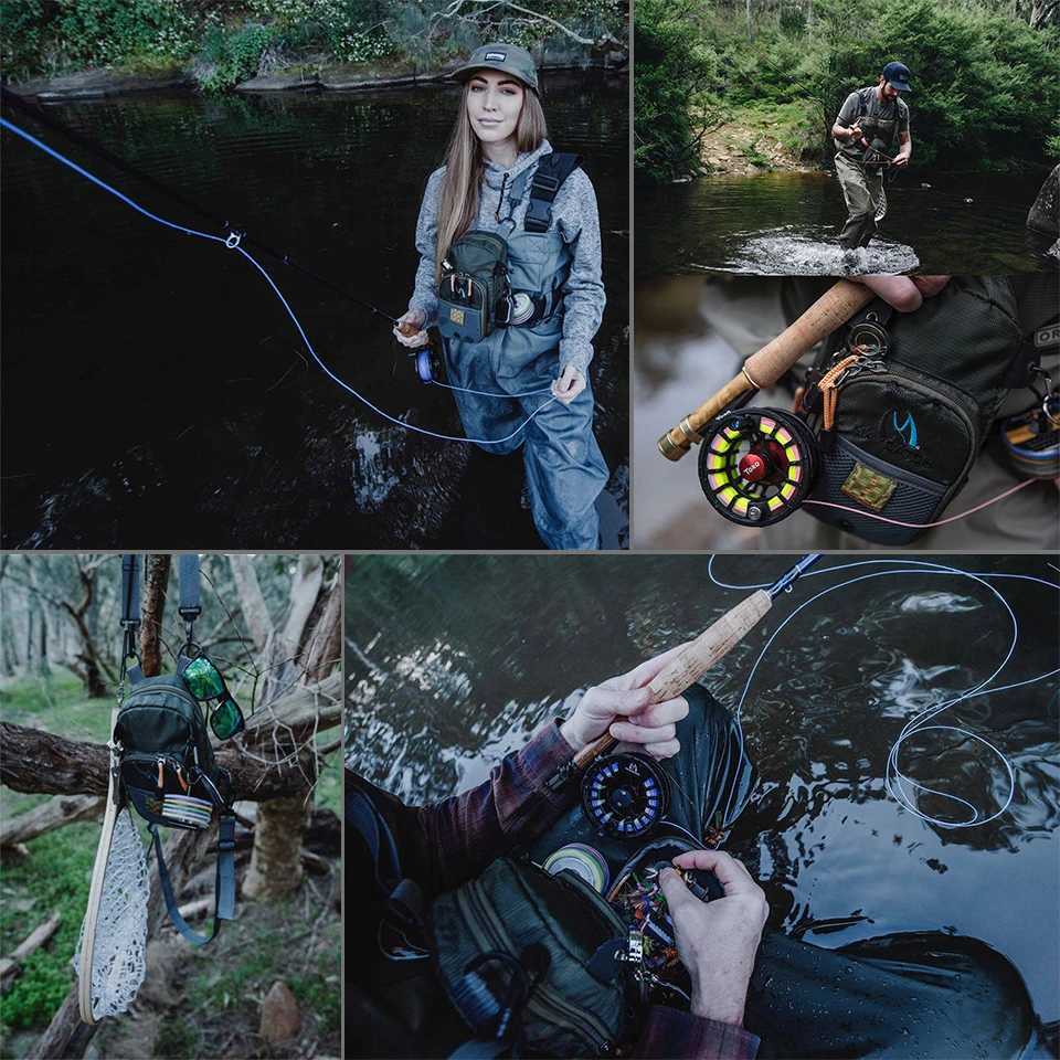 Maximumcatch Fly Fishing Bag Fishing Chest Pack Fly Bag With Five Fishing Tool Accessories Z250411