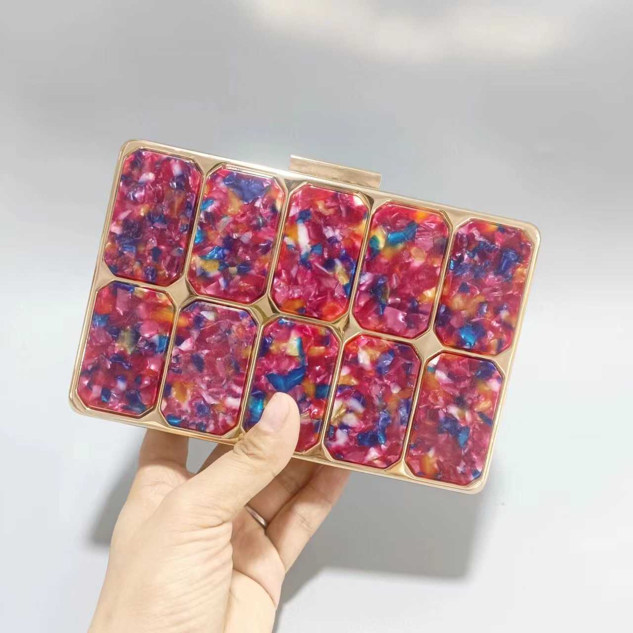 selling new acrylic dinner bag grab bag single shoulder diagonal cross wedding fashion bag for women