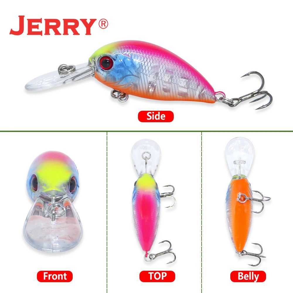 Jerry Scout Ultralight Floating Wobbler Deep Diving Artificial Bait 38mm Crackbait Bass Pike Perch Fishing Z250411