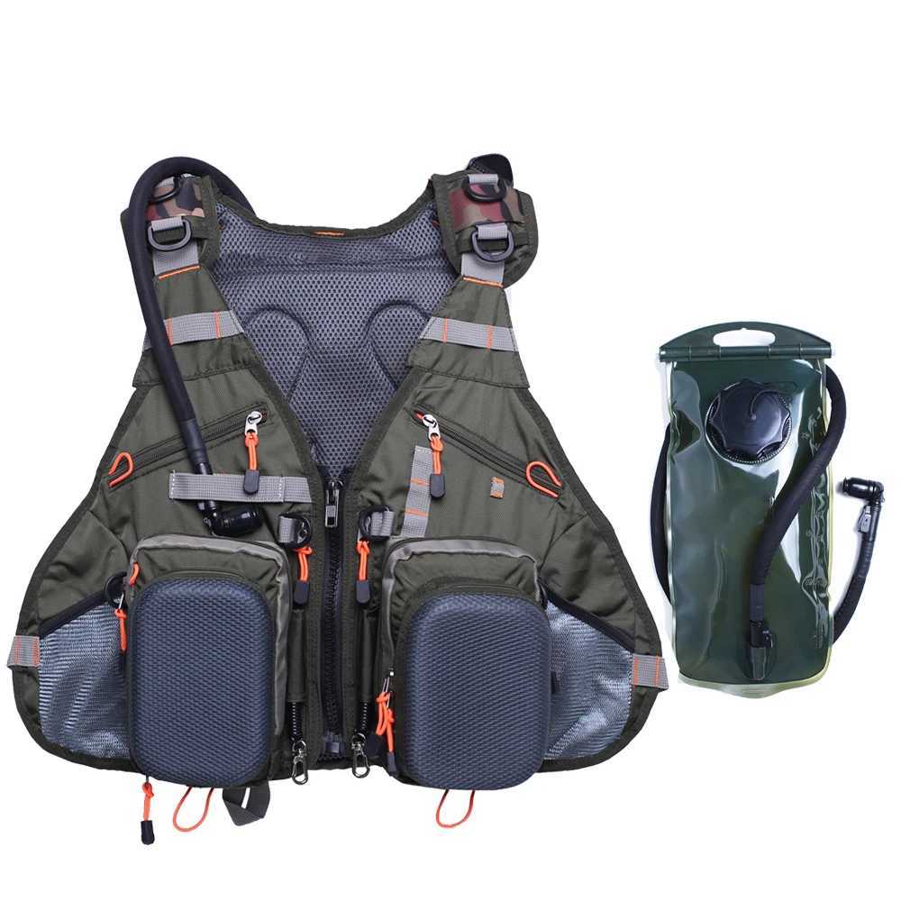 Fishing Vest Backpack Adjustable for Men and Women Fly Bass Fishing Pack Trout Bag for Outdoor Activities Z250411