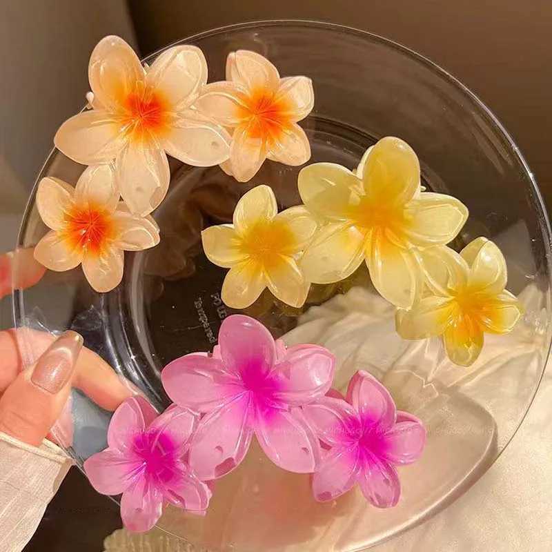 New Candy Colors Womens Claw Clip Sweet Large Gradient Shark Clip Hair Claw Crab Clip Hair Accessories Y2504012