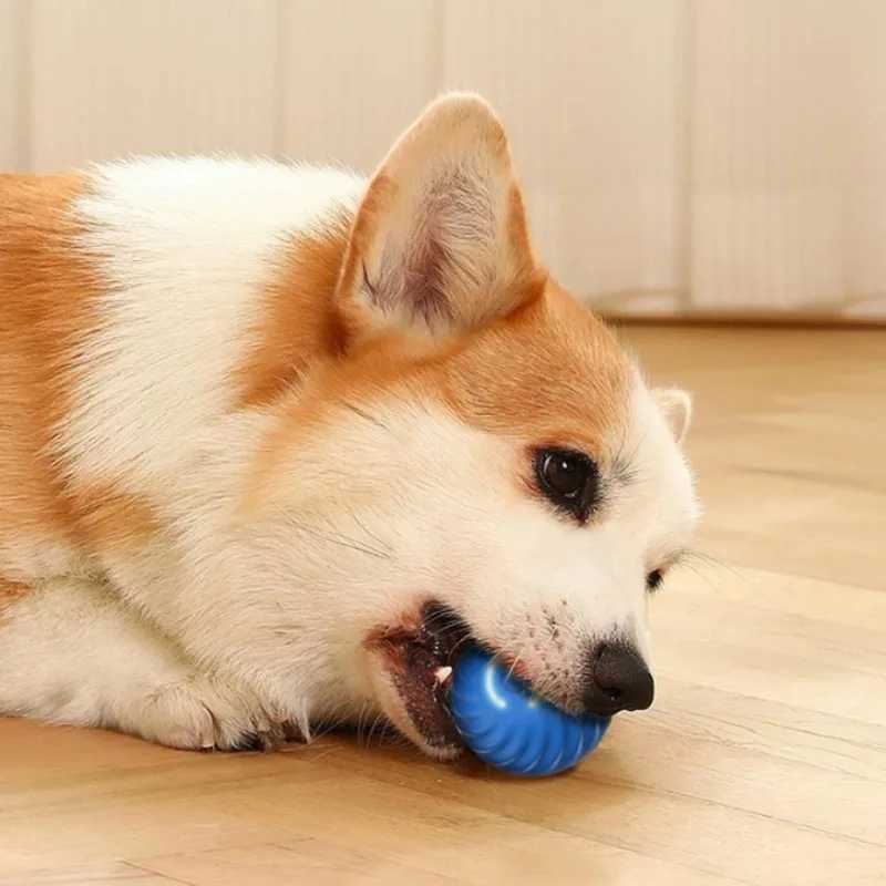 High Quality Pet toy ball automatic movement dog toy ball intelligent USB jumping rotation interactive dog chewing toy ball T2504012