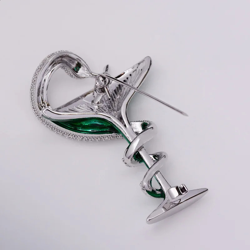 Anniversary Gift Customized Jewelry Caduceus Snake Badge WHO Doctor Nurse Hygiene Bowl Creative Brooch Wine Glass Snake Pin 250407