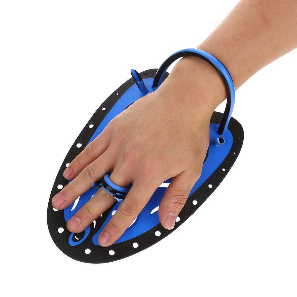 WHALE adult adjustable silicone hand woven strap diving gloves finger flip learning equipment professional swimming paddle fingerY250412