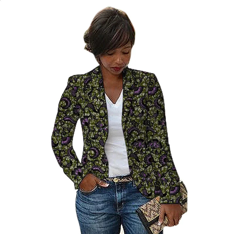 African shawl collar original n womens jacket private custom large size Ankara clothing 250407