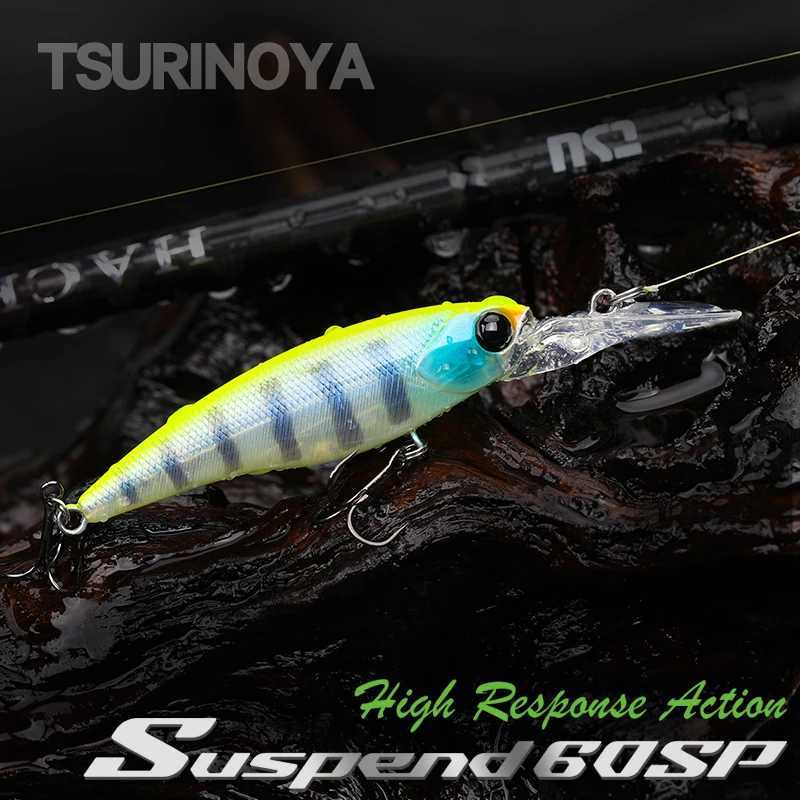 TSURINOYA Max 3.7m 60SP 5.7g Suspending Minnow Fishing Lure Explorers SHAD Long Casting Hard Bait For Pike Perch Chub Jerkbait Z250411