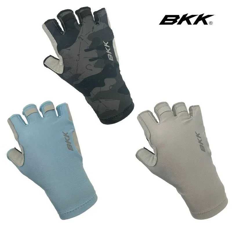 New BKIKI Fishing Half-finger Gloves Thin Outdoor Sports Non-slip Fitness Cycling FingerlessC250412