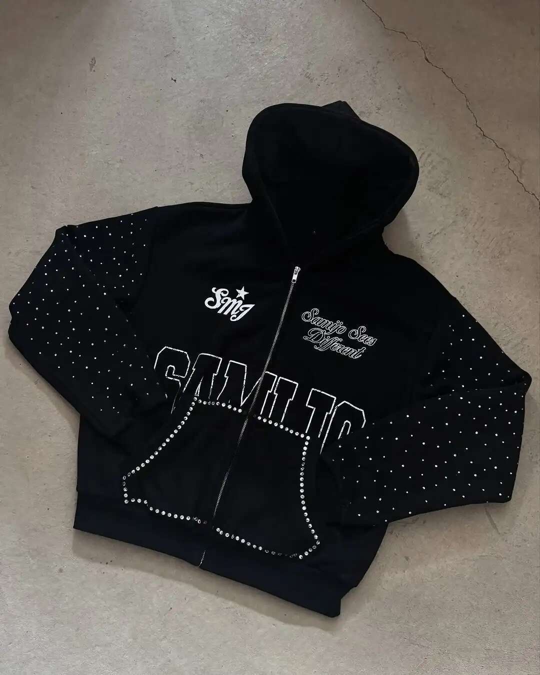 New personalized monogram printed rhie hoodie man clothes y2k haruku women gothic Jackets coat casual zip up hoodies