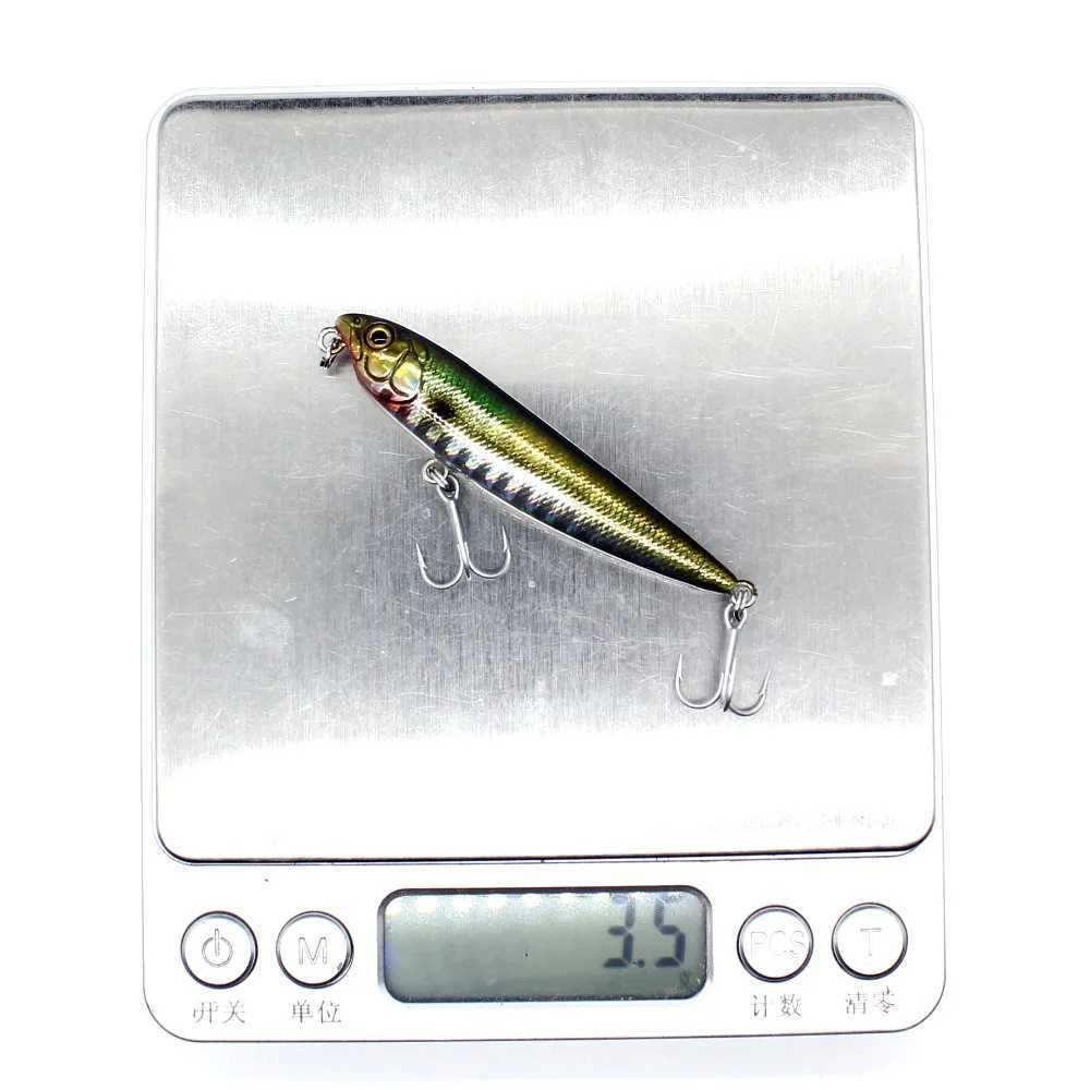 AOCLU Topwater Wobbler 60mm 105mm Pencil Walk The Dog Hard Bait Popper Stick Fishing Lure Bass Fresh Salt Water 10# VMC Hooks Z250411