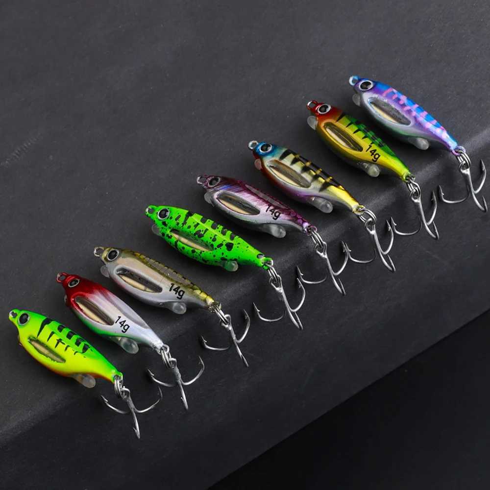 FTK Jig Hard Lure 4g-20g 3D Eye Ice Fishing Lure Luminous Hard Bait With Glow Sticks Wobblers for Bass Fishing Accessories Trout Z250411