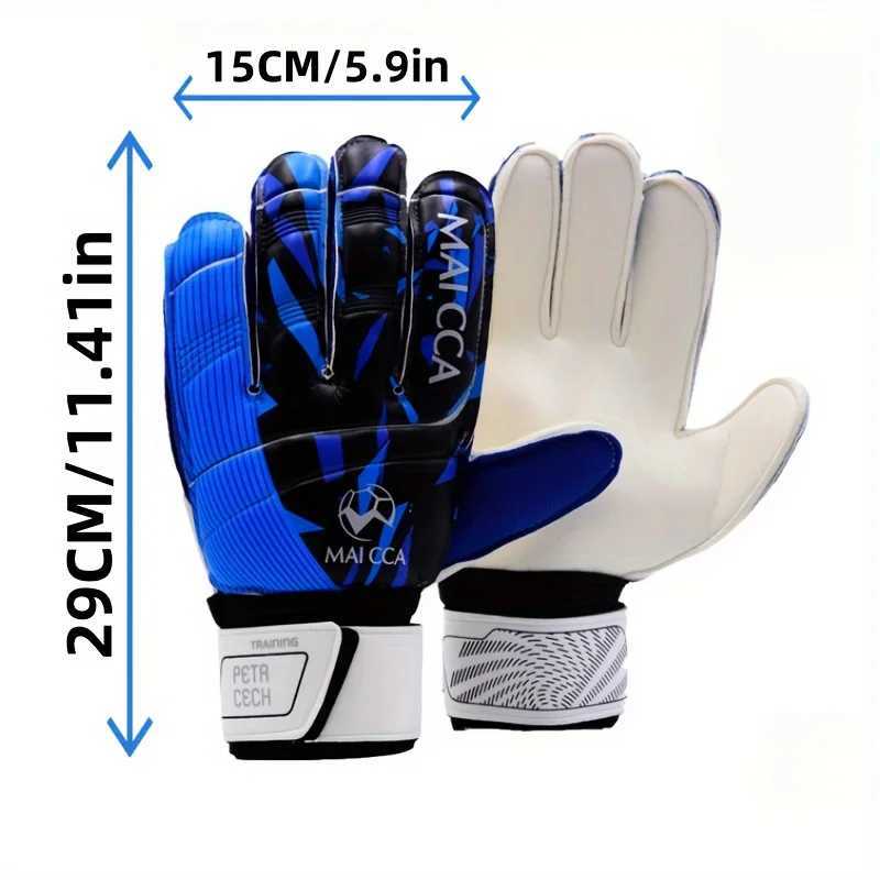 New Football Goalkeeper Gloves Adult Goalkeeper Gloves Full Latex Gloves with Finger ProtectionXJ250412