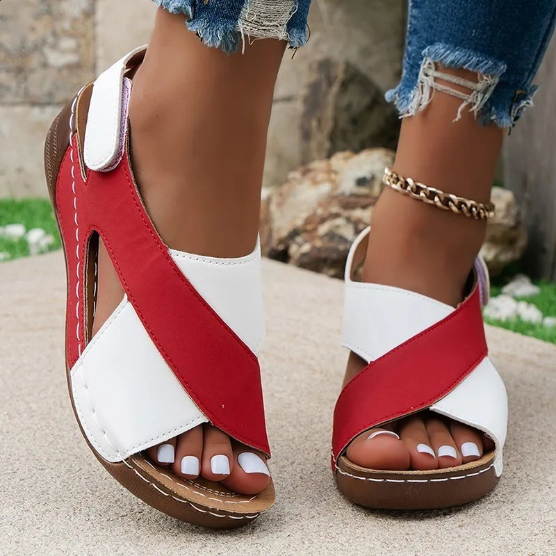 Womens shoes sandals summer parties womens elegant wedge open toe 250408