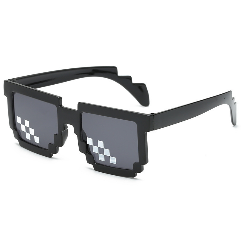 Tiktok funny mosaic fashion street beat code sunglasses party anime pixel glasses tide