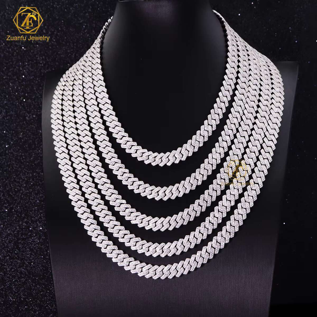 Wholesale 6MM 8MM 10MM 12MM 15MM Vvs Moissanite Cuban Link Bracelet Men Fast Delivery Hip Hop Style Iced Out Diamond Cuban Chain