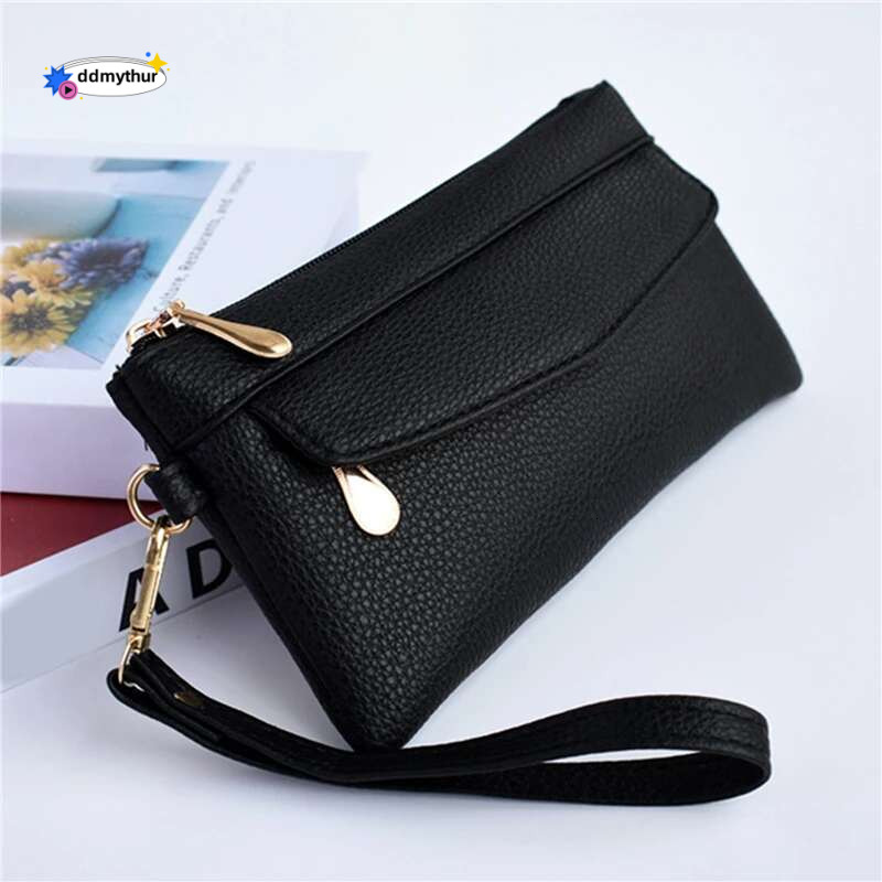 Women's Portable Fashion Wallet PU Leather Hangbag Female Long Clutch Purses Coin Phone Pocket For Ladies Money Bag ddmythur