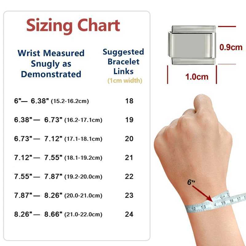 2024 Women Red Glaze Flower Heart Kiss Me Moon Charms Italian Links Fit 9mm Stainless Steel Bracelet Making JewelryC250411