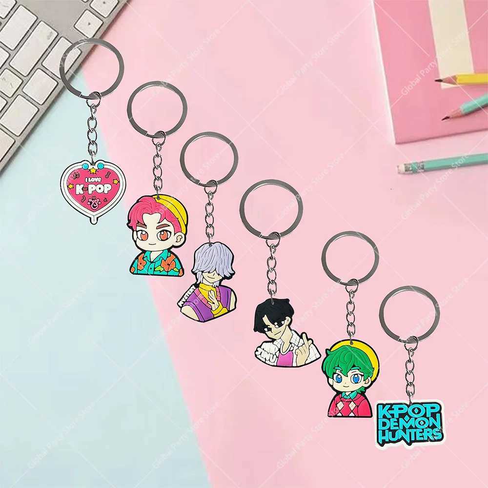 K pop Demon Hunters Keychain Birthday Party Decoration Kpop Anime Party Gift Filler Gifts for Guests Baby Shower Party Supplies Z251111