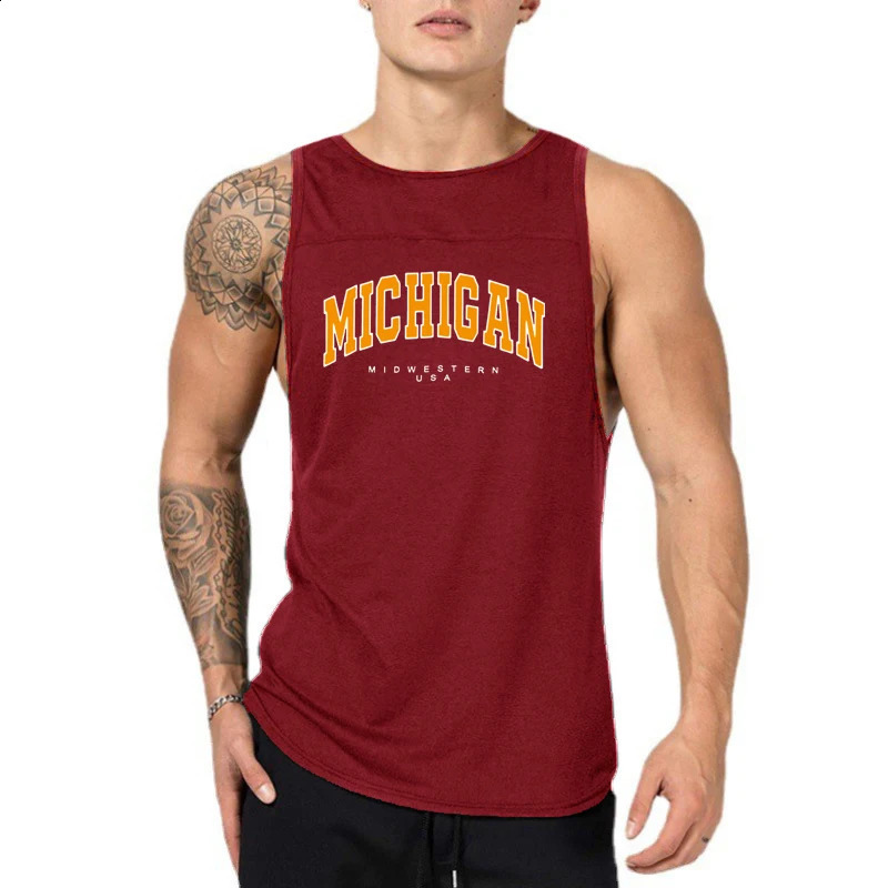 Muscle mens sports breathable sweat absorbent vest casual fitness training Tshirt underwear 250407