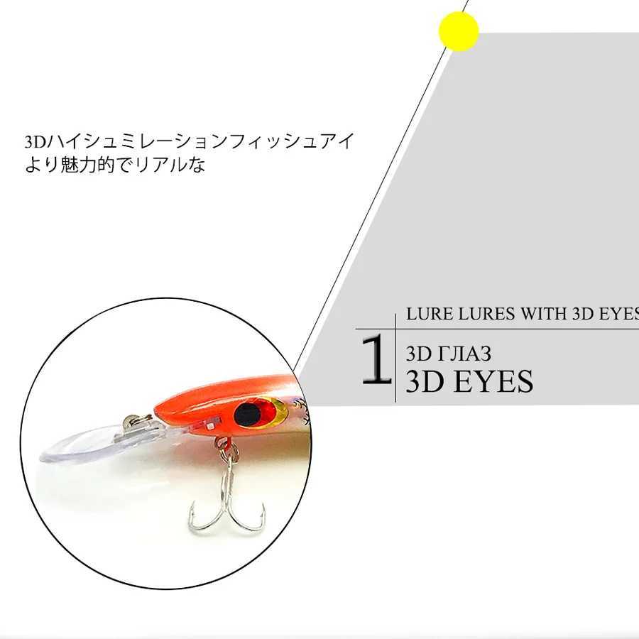 Jerkbait Minnow Wobbler For Pike/Fish Swimbait Deep/Hard/Big/Fake/Artificial Bait For Fishing Lure/Baubles/Tackle/Crankbait/Carp Z250411