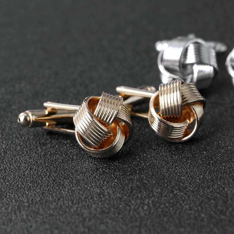 Mens shirt cufflinks silver gold galvanized unique fashion business wedding French cufflinksT250412