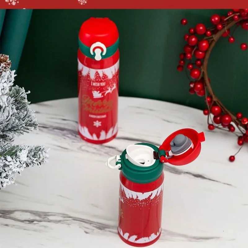 Christmas Hot 304 Stainless Steel Christmas and New Year Gift Bouncing Insulated Cup Creative Water Cup Internet Famous Minimalist Cup L Y251112