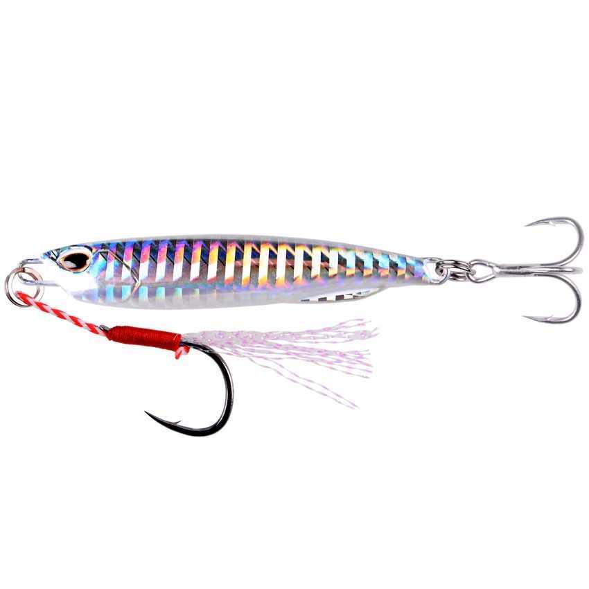 2023 Metal Jig Fishing Lure Weights 10g-40g Trolling Hard Bait Bass Sea Fishing Lures Tackle Trout Jigging Lure Jigs Saltwater Z250411
