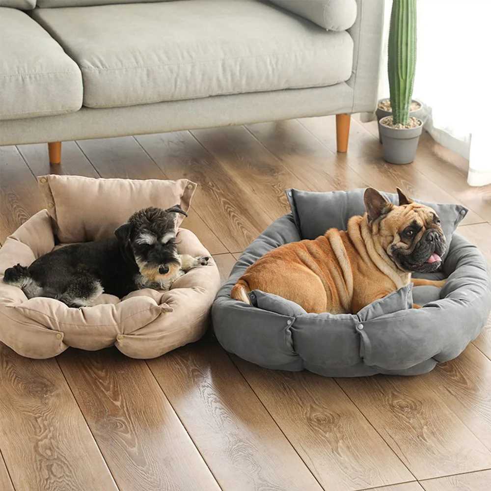 Multi functional dog mattress 3-in-1 dog and cat sleeping bed sofa warm winter puppy kitten nest dog house soft pet mat X250412