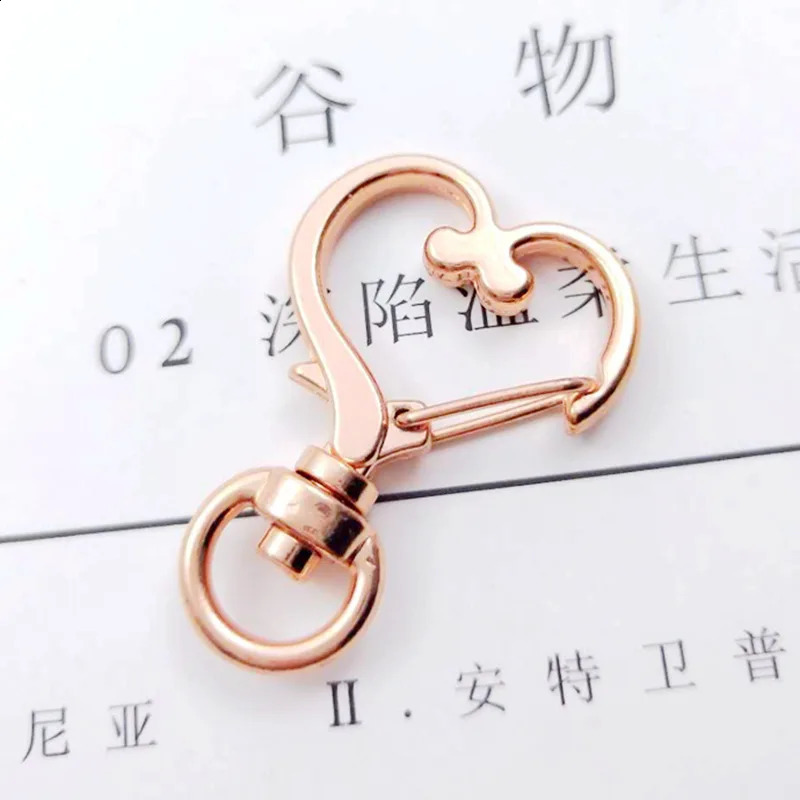 50 pieces of star heart moon pentagonal hollow keychain DIY accessories hook lobster buckle jewelry making discovery 250409