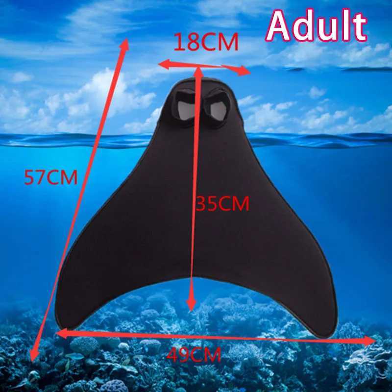 Swimming Mermaid Tail Collar Diving Swimming Fin Childrens Training AccessoriesY250412