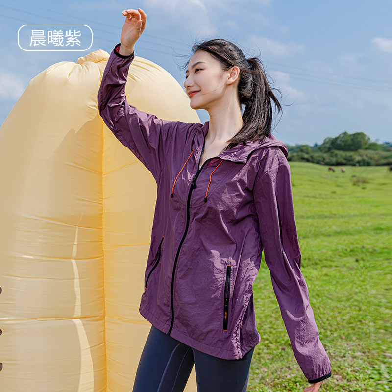 Outdoor Sun Protection Jacket for Women Summer Loose Hooded Uv Protection Clothing Ice Silk Breathable Skin Clothing Upf50