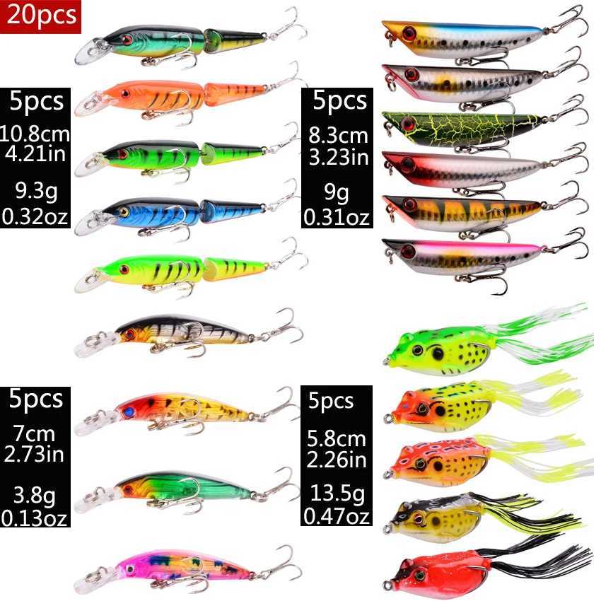 Fishing Lure Set Fishing Hard Bait Mini Minnow Floating Swing Crankbait Crazy Wobblers Artificial Bionic Crank Frog Soft Lures Z250411