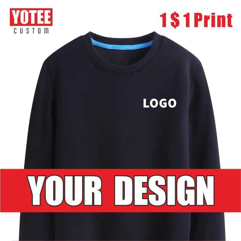POD customization YOTEE autumn and winter thick trend round neck custom sports men and women casual sweatshirtT251112