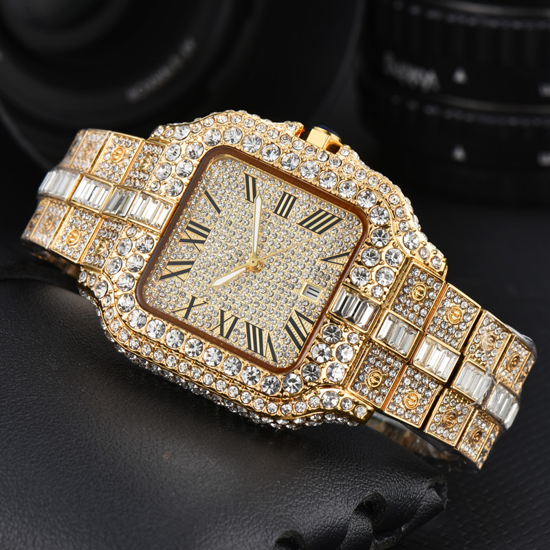VVS Moissanite Iced Out Watch - Luxury Mossinate Diamond Watches For Men Women Moissanite Moissanite Watch Audemare Audemarity Pidgetity Watch