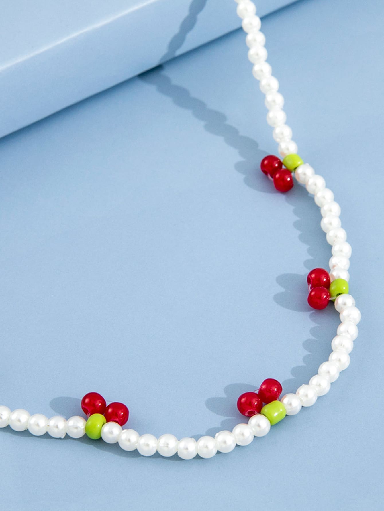 Pearl cherry necklace simple and fashionable women's necklace