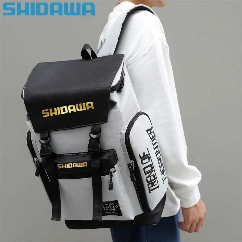 Trend Outdoor Waterproof Fishing Backpack Outdoor Multi-function Hiking Camping Bag Mens Womens Travel Large-capacity Backpack Z250411