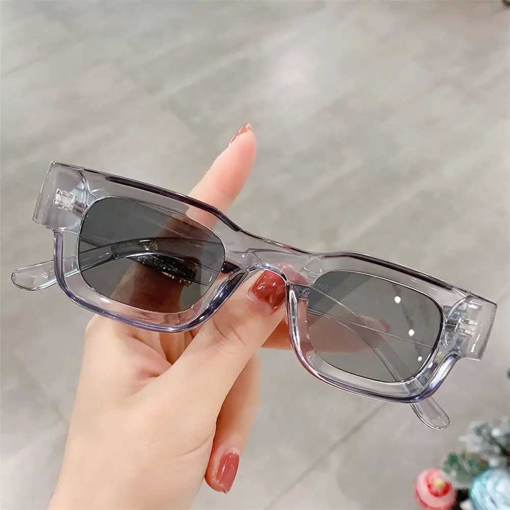 Trending Punk Square Frame Small Shades Women Sunglasses Men Sun Glasses Polarized SunglassesC250412