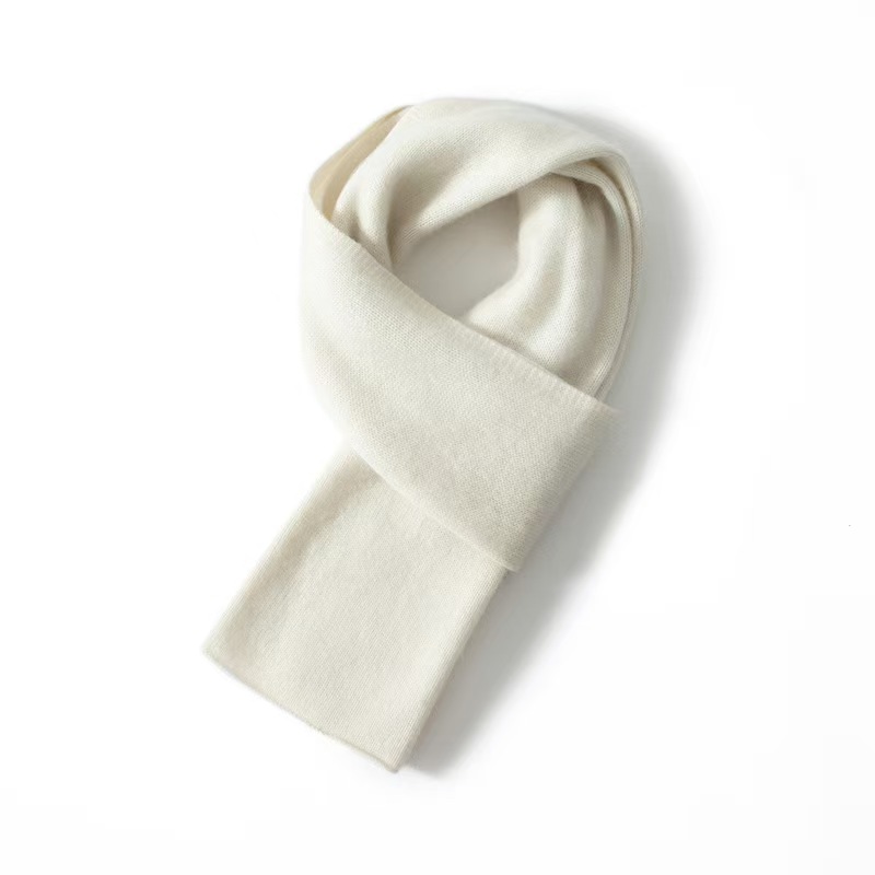 K371 Cashmere scarf men and women wool Korean style versatile knitted thick warm neck scarf solid color winter new wholesale