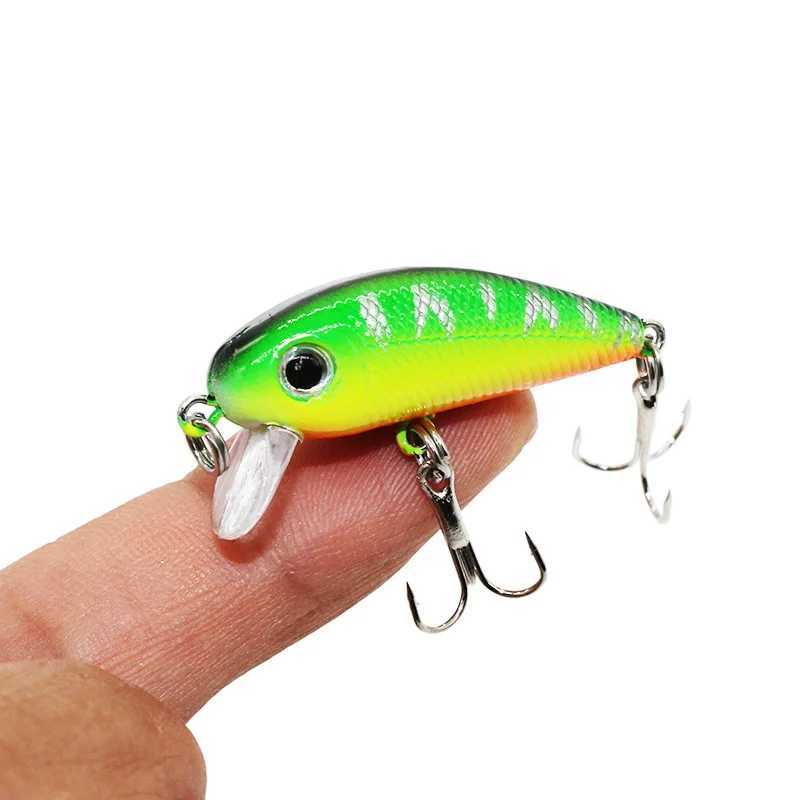 1pcs Mini Minnow Fishing Lures Wobblers 3.2G/3.5CM Sinking Artificial Plastic Hard Bait Crankbait Jerkbait Pesca Bass Tackle Z250411