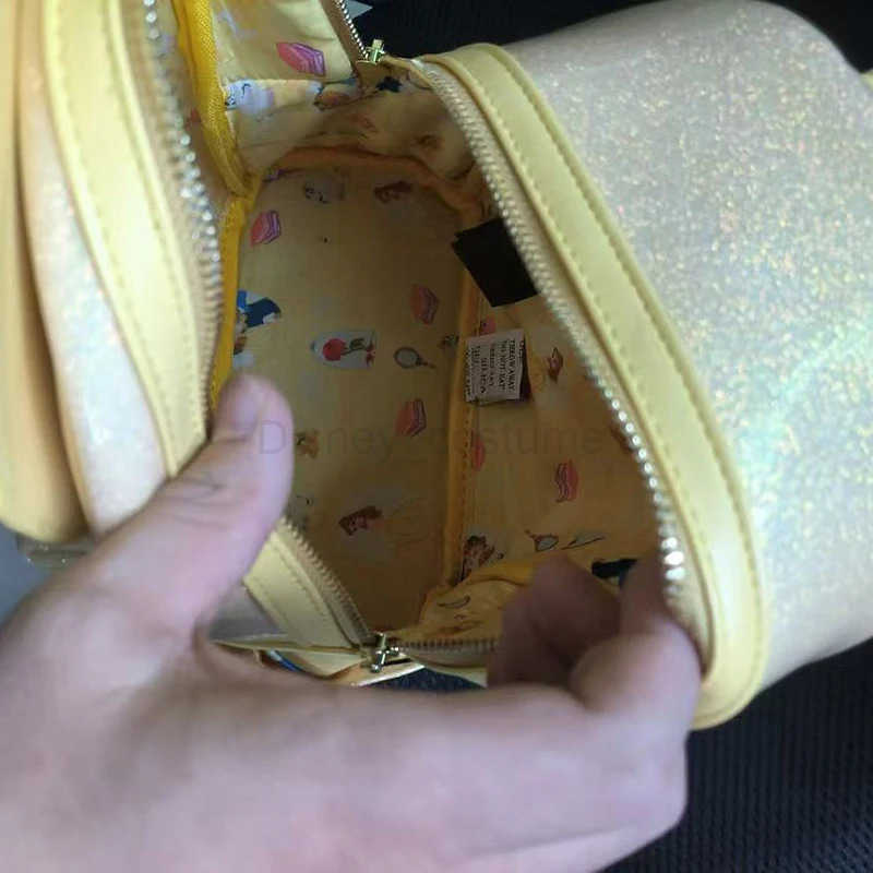 Disney Loungefly Disney Beauty And The Beast Belle Princess Mini Backpack Student Backpack Cartoon Cute Backpack Girl Bag Gift X250412