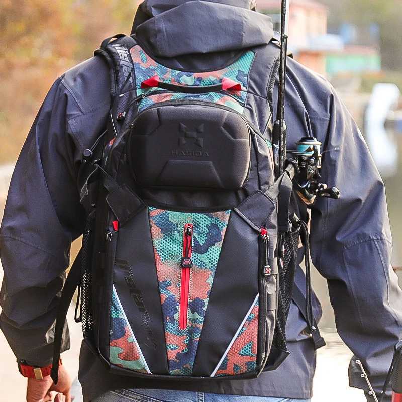 HISTAR Big Capacity Outdoor Backpack Multi-Space Multi-Functional 25LCasting Rod Fishing Detachable Bag Z250411