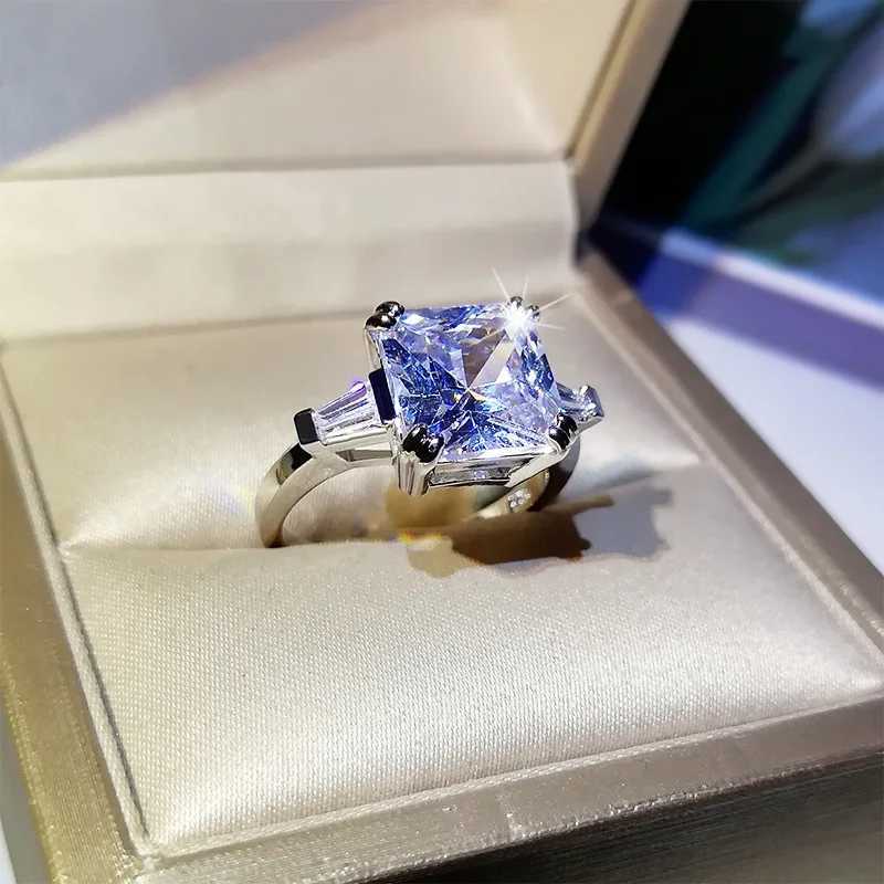 2021 New Set Heart and Arrow Zircon Printed Ring 925 Silver Female Engagement Wedding Ring Jewelry GiftXJ250412