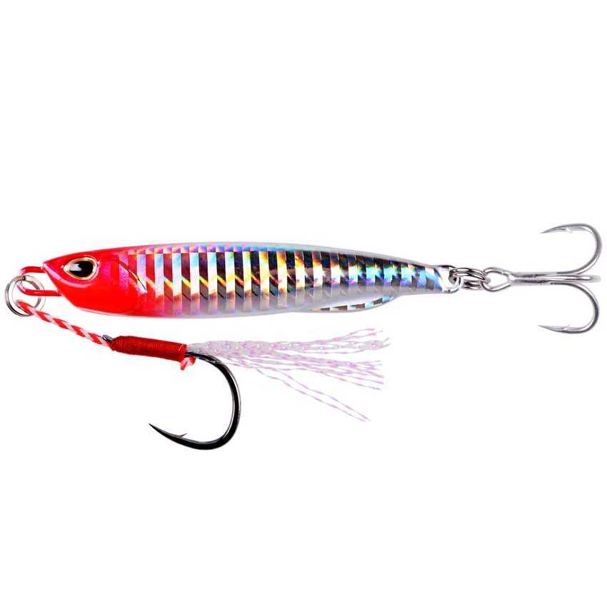 2023 Metal Jig Fishing Lure Weights 10g-40g Trolling Hard Bait Bass Sea Fishing Lures Tackle Trout Jigging Lure Jigs Saltwater Z250411