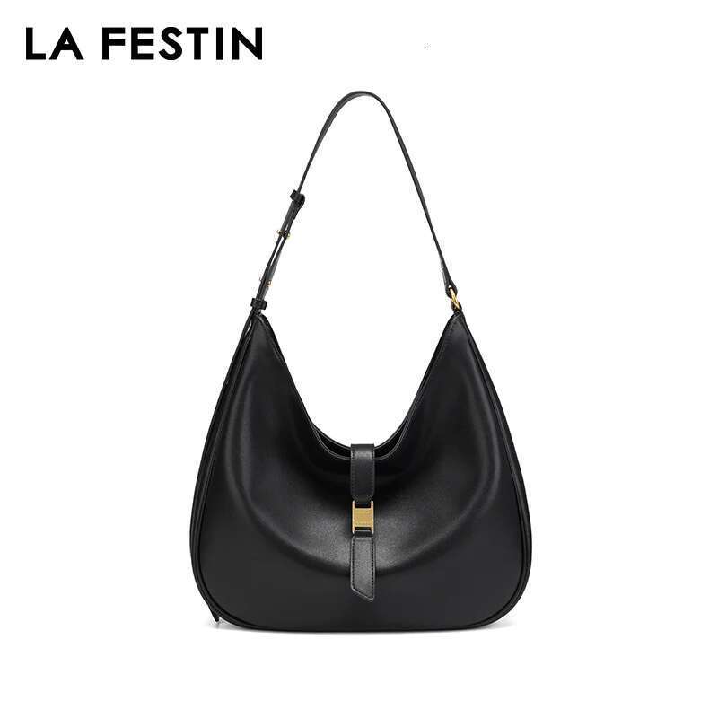 LA FESTIN Original Brand 2024 New Summer Large Capacity Tote Black Shoulder Bags Crossbody Casual Women's Bag