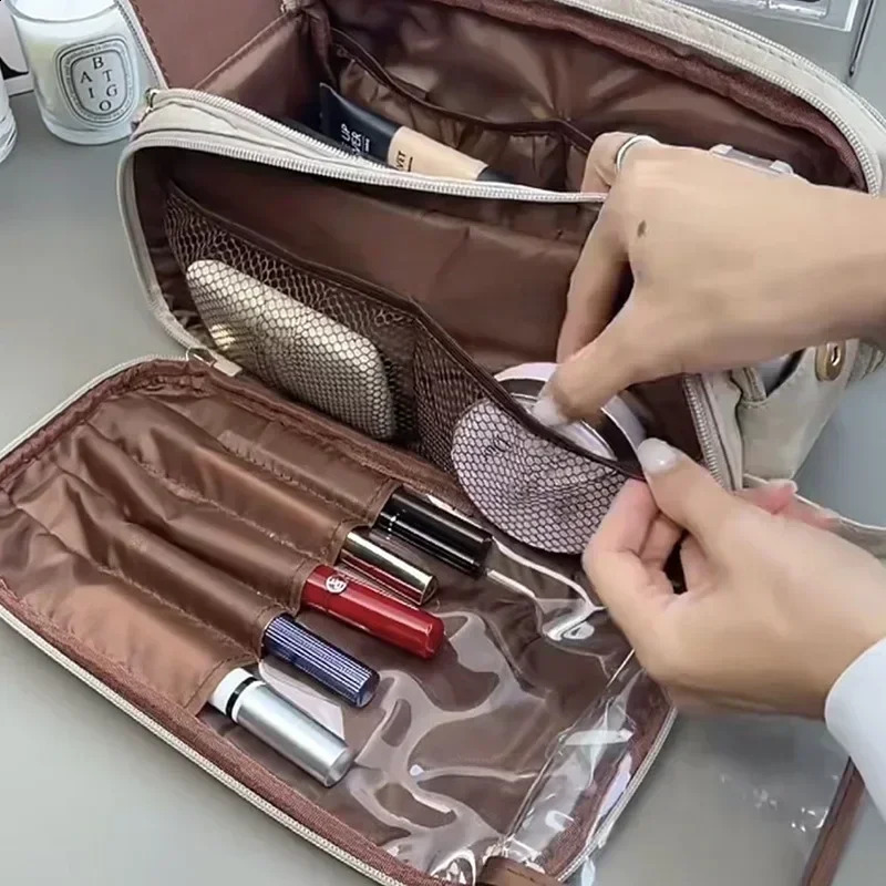 Travel bag mens makeup bag waterproof makeup bag organizer large capacity makeup bag 250410