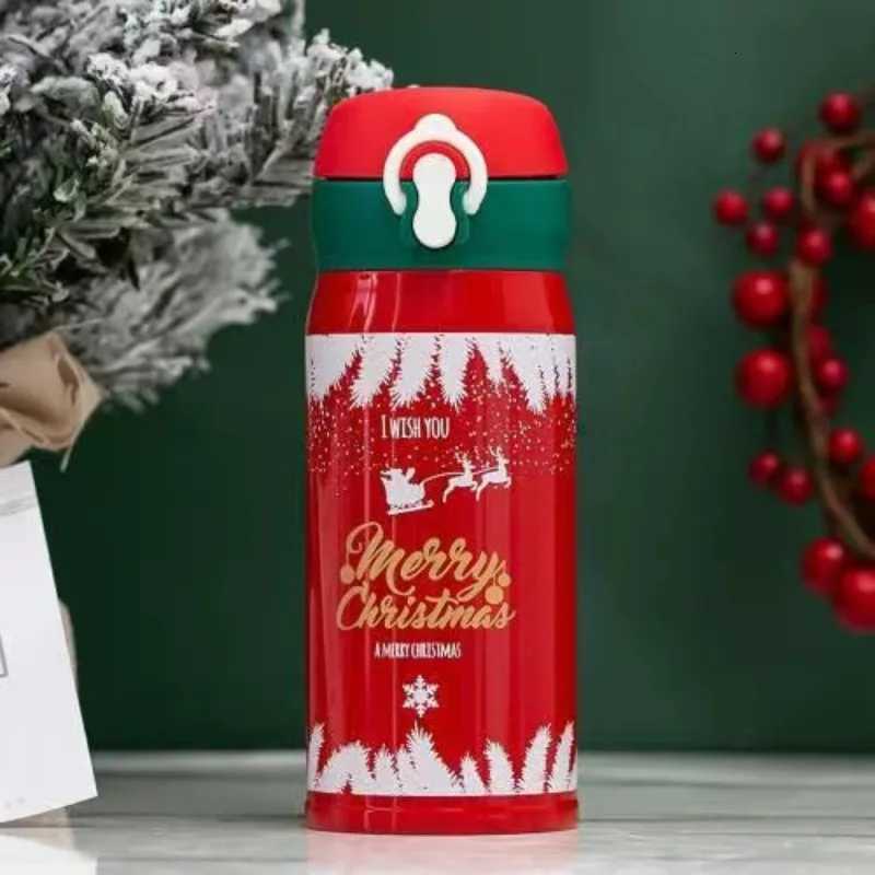 Christmas Hot 304 Stainless Steel Christmas and New Year Gift Bouncing Insulated Cup Creative Water Cup Internet Famous Minimalist Cup L Y251112
